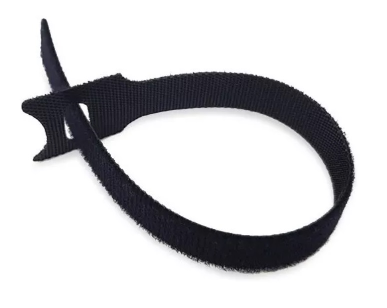 CINTA VELCRO WIREPLUS NEGRA 20CM 100UNIDADES