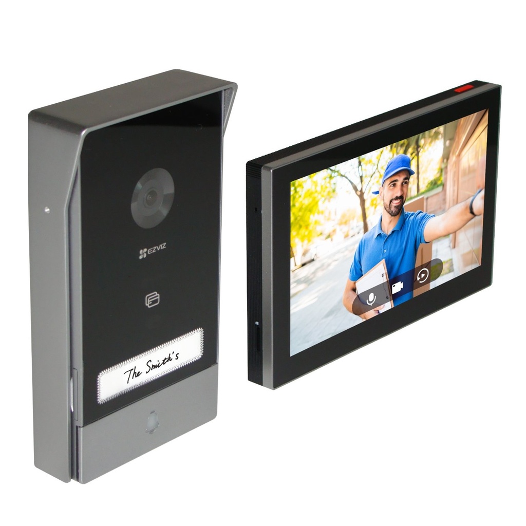 VIDEO PORTERO EZVIZ HP7 DOMÉSTICO INTELIGENTE INALAMBRICO 2K [4MP] PANTALLA 4.3"