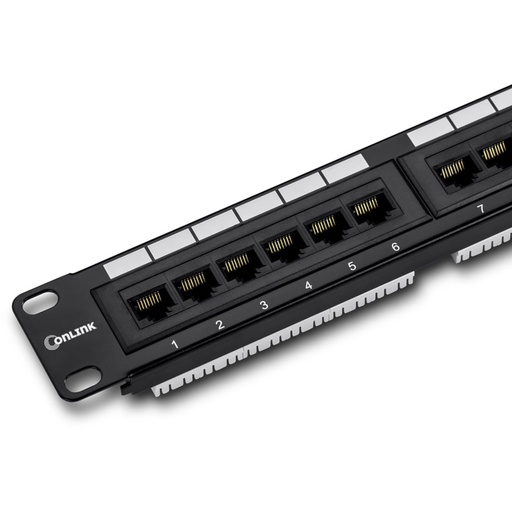 [PN-UTP624] Patch Panel 24 Puertos 19" 1U Categoria 6