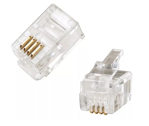[ACC-CON-RJ11] CONECTOR RJ11 WIREPLUS+ 100u