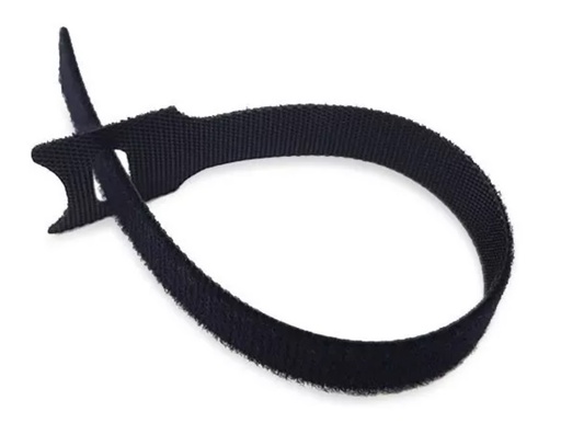 CINTA VELCRO WIREPLUS NEGRA 20CM 100UNIDADES