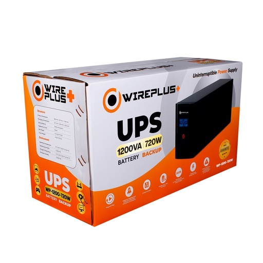 UPS WIREPLUS PANTALLA SMART 1200VA-720W