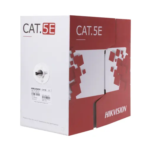 [DS-1LN5E-S] BOBINA CABLE UTP CAT5E 100% COBRE INTERIOR 305 MTS HIKVISION 0.5MM