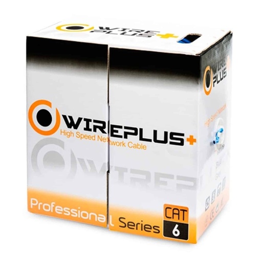 CABLE UTP CAT6 70/30 WIREPLUS INDOOR 100MTS