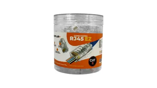 CONECTOR RJ45 WIREPLUS+ CAT6 100 UNIDADES PASS THROUGHT