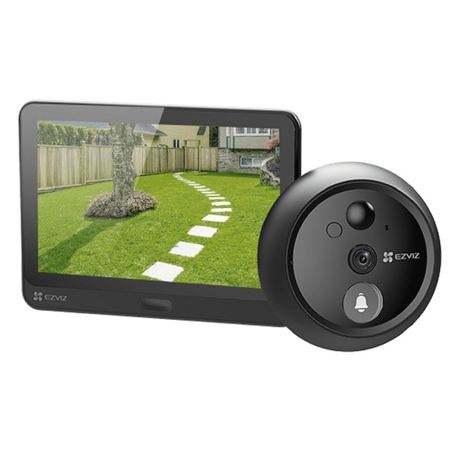 [CS-HP4-R100-6E2WPFBS] TIMBRE INTELIGENTE EZVIZ HP4 VIDEO PORTERO INALAMBRICO CON BATERIA 1080P [2MP] PANTALLA 4.3"